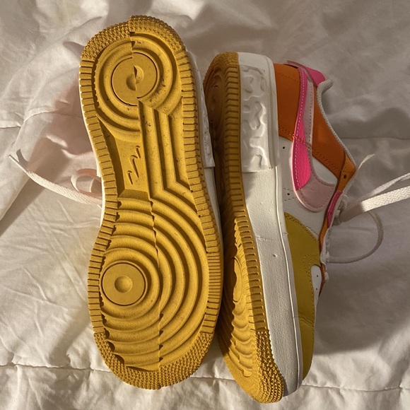 Nike Air Force One | pink/orange/yellow | size 7.5 US - Picture 9 of 9